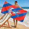 Serviette de plage imprimée Crystal Palace, Grande serviette douce à séchage rapide pour la plage, le camping, la natation