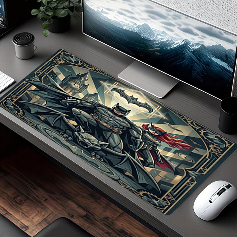 Batman Print Mouse Pad, for Keyboard Pad Laptop PC Mat for Office Home Use, Desk Decor, Perfect Birthday Gift for Gamers