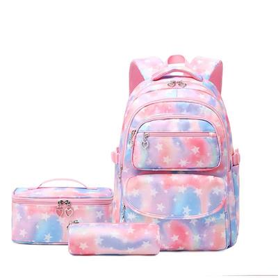 Wasserabweisendes 3-teiliges Rucksack-Set, Schülerrucksack für Grund- & Mittelschule, Umhängetasche mit Brotdose & Federmäppchen