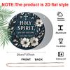 Holy Spirit You Are Welcome Here Round Metal Signs 7.87x7.87Inch Nostalgic Aluminium Painting Novelty for Christian Home Wall Decor