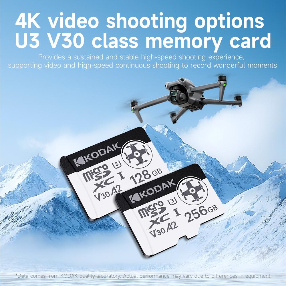 Kodak Ultra Micro SD Card Compatible with DJI Drone A2 U3 High Speed Up to 200MB/s Memory Card for Drone GoPRO DJI Drone