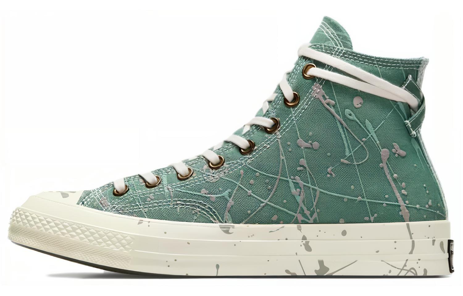 Chuck 70 Converse High  Paint Splatter - Admiral Elm Green  A06540C 35