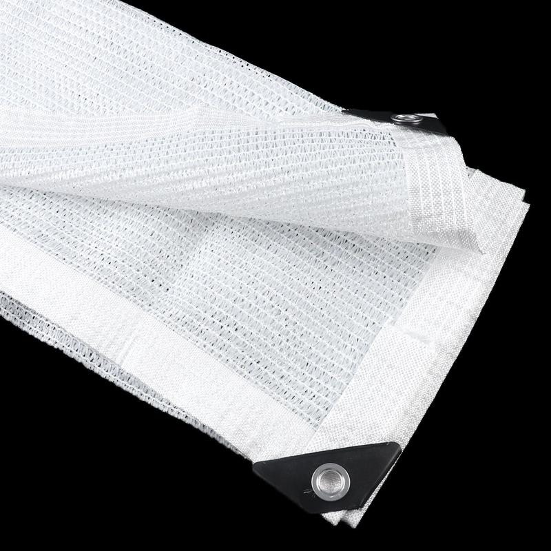 4Pin 55% Shading White Sun Shade Net Greenhouse Shading Cover Balcony Gazebo Sunshade Net Garden Succulent Plants Sun Shelter
