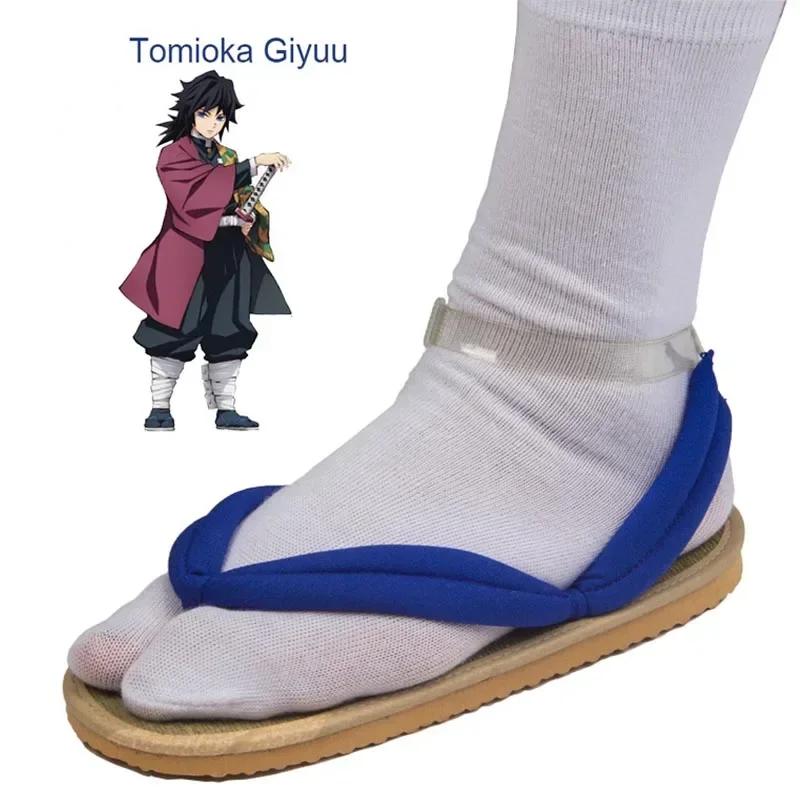 Hot Anime Demon Slayer Kimetsu No Yaiba Cosplay Accessories Kamado Nezuko Cosplay Clogs Kimono Flip-flops Geta Slippers Shoes