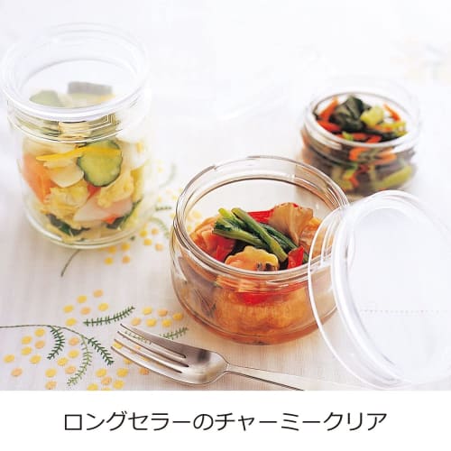 Cera-Mate Glass Storage Canister, 420ml, Charmy Clear, L3, Made in Japan, 221145