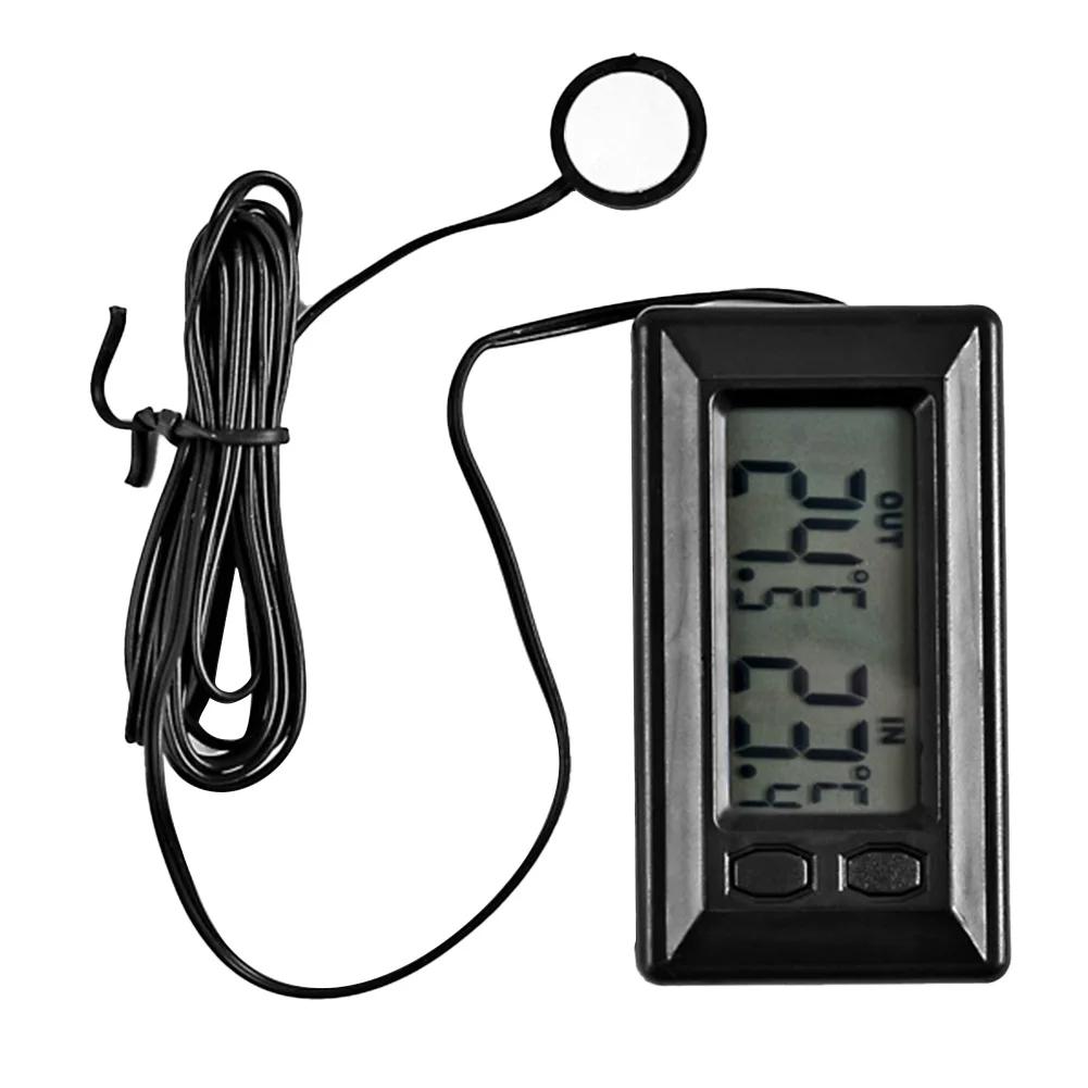 Auto LCD Digitální Displej Vnitřní Venkovní Teploměr Měřič S 1,5m Kabelem Teploměry Uvnitř a Vně Aut Nástroje Přístroj