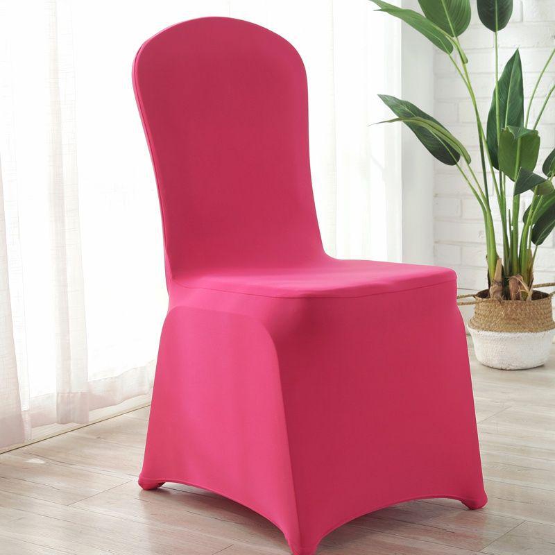 Universal Stretch Chair Cover - Solid Color, Thickened for Hotel, Restaurant, Wedding, Banquet
