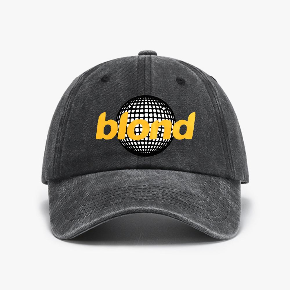 Blonde Open Ocean Baseball Cap Fashion Distressed Denim Frank Hip Hop Rapper Caps Unisex Style Outdoor Summer Washed Cowboy Hat