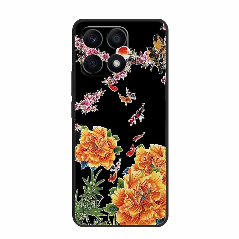 3D Emboss Case For Xiaomi 15T Pro Phone Case 15 T Pro Coque Flowers Shockproof Soft Silicone Coque For Xiaomi 17 Back Cover Case