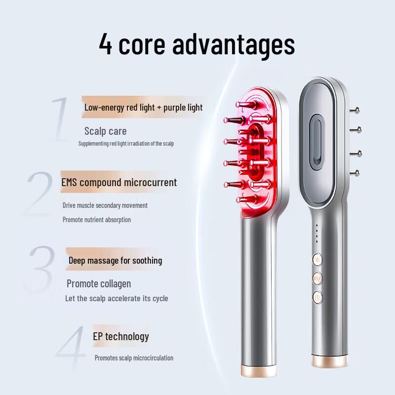 KingDom Red Light Hair Growth Comb & Scalp Applicator