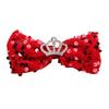 Korean Style Sequin Bow Hair Clip for Girls - Crown 3D Top Hairpin Accessory