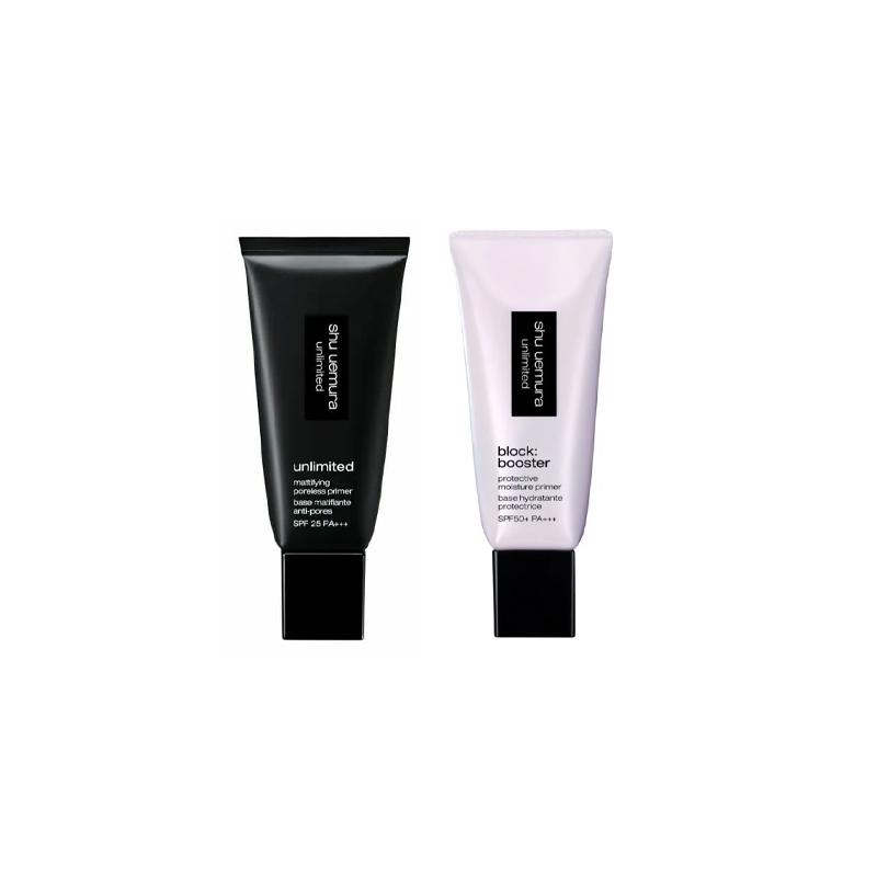Shu Uemura Purple black moisturizing makeup primer, moisturizing and natural 30ml+30ml чёрный