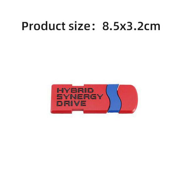 Car Sticker Emblem Auto Badge Decal for Hybrid Synergy Drive Letter Prius Camry Rav4 Crown Auris Honda Focus Toyota Styling