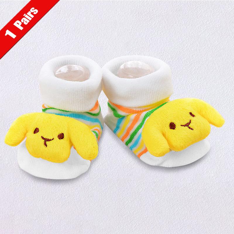 1/3Pairs Newborn Anti Slip Floor Socks Toddler Cotton Lovely Animal Socks Colorful Cartoon Baby Boys Girls First Walkers Socks