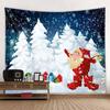 Vánoční tapisérie Santa Claus Vánoční koule pozadí nástěnná dekorace sváteční dekorace domácí potřeby dekorace na zeď