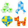 24 Segments Mini Fidget Folding Magic Snake Ruler Puzzle Educational Toys for Kids Adults Fidget Toy Birthday Party Favors Gifts