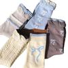 Bow Bubble Mouth Lolita Socks Style Spring And Autumn Mid-Tube Socks Lace Pile Socks