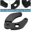 Durable  11cm 1266 Adjustable Universal Spanner Gland Nut Hand Wrench Tool  for Hydraulic Cylinders On Most Farm