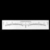 50pcs Disposable Eyebrow Ruler Sticker Eyebrow Shaping Tools for Makeup Measurement