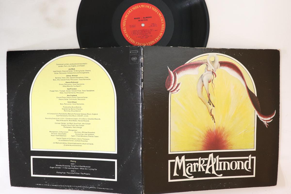 

LP Record MARK ALMOND - Rising KC31917 COLUMBIA 1972 US Rock Used