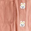 12Pcs Bunny Shaped Resin Buttons Small Sewing Buttons DIY Craft Decorative Clothes Replacement Coat Button Easter Themed