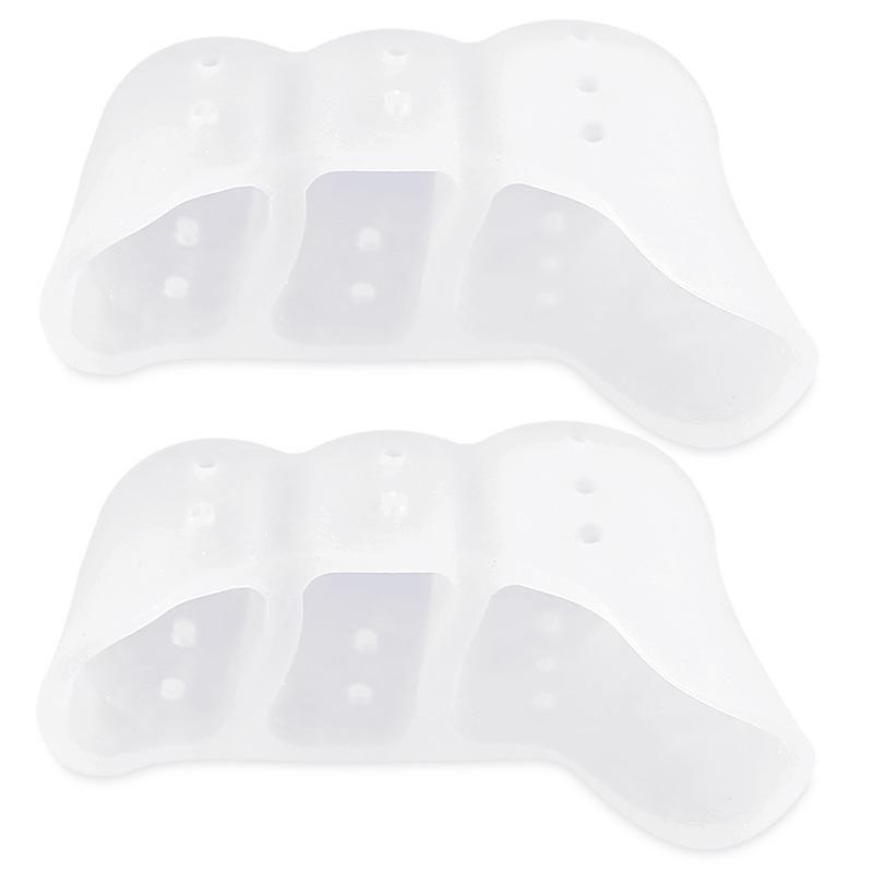 

Three-Hole Soft Ballet Pointe Toe Pad with Shock Absorption & Anti-Abrasion One Size прозорий