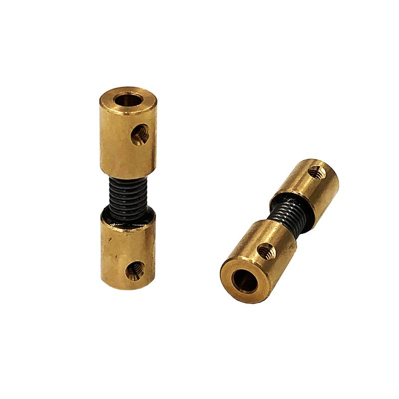 2PCS Soft Flexible Coupling Spring Joint Connector for RC Boat Feeding Ship Motor Shaft Spare Parts