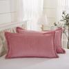Fleece Pillowcase Pair with Double-sided Winter Thickening Single Double Warm Flannel Coral Velvet Adult Pillowcase