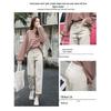 2021 Korean-Style High-Waisted Cropped Straight-Leg Jeans: Slimming, Versatile, Loose, Casual Wide-Leg Pants for Women