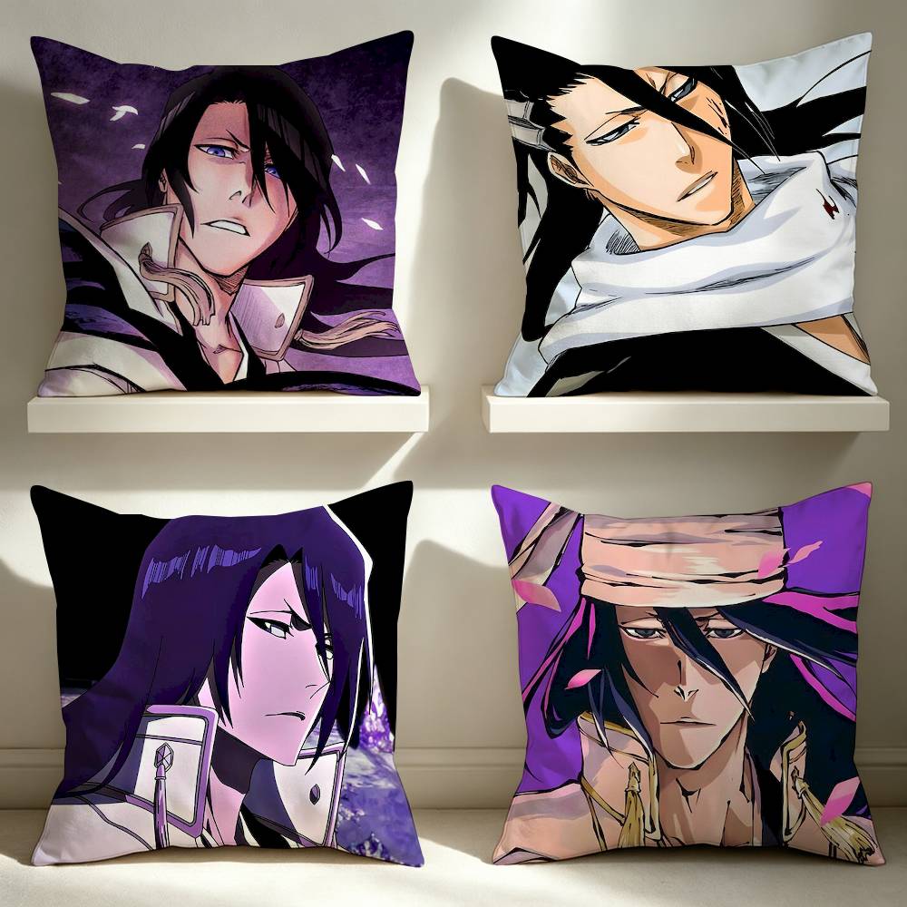 Byakuya Kuchiki Bleach Double-Sided Printed Cushion Cover Bedroom Bedside Sofa Pillow Case