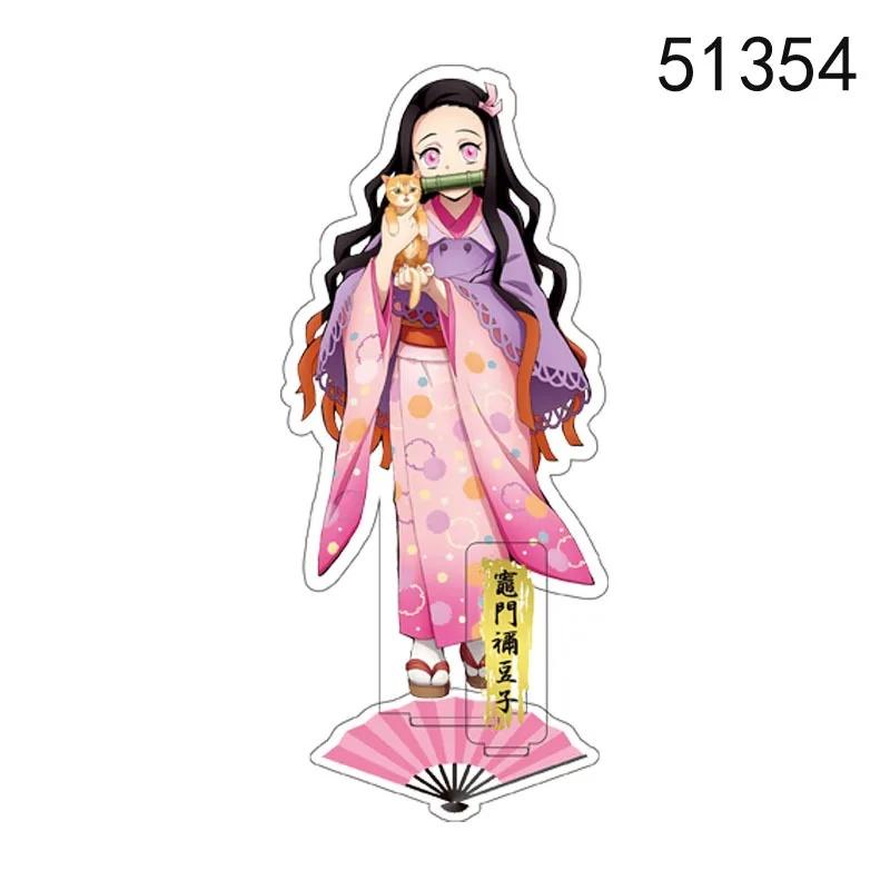 Demon Slayer Acrylic Desktop Stand Ornaments Kimono Nezuko Tanjiro Volunteer Plus Kindness Cartoon Animation Character