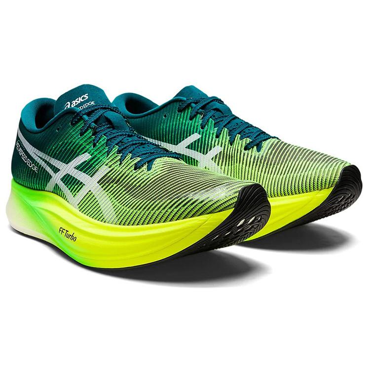 New Asics Metaspeed Edge+ Velvet Pine Safety Yellow 1013A116-300