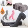 High Sock Knee Slipper Plush Cozy Fuzzy Socks Women Warm Soft Fluffy Thick Gift