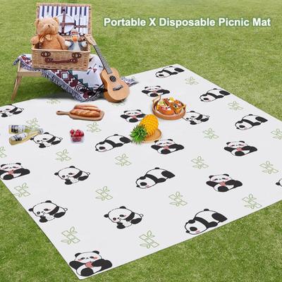 1Pc Disposable Picnic Mat Double-Layer Printing Travel Outdoor Barbecue Travel Sheets Thickened Moisture-Proof , Moisture-Proof