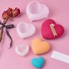 Heart Silicone Plaster Mold Handmade Gift Soap Candle Making Supplies DIY Valentine's Day Heart Shape Aroma Candle Silicone Mold