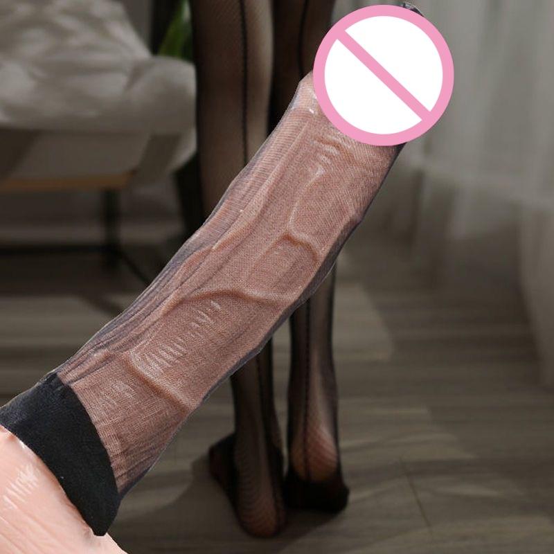 Male Masturbator Men's Sexy Micro Gay Penis Cover See Through Stockings Sheath Gay Underwear Backless Breathable Mesh Penis Pouch