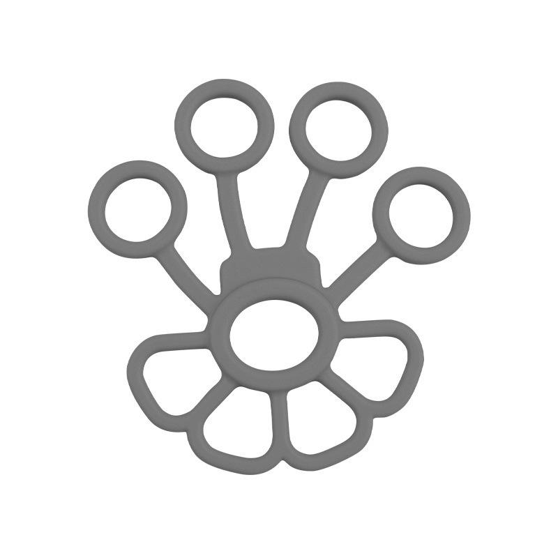 Silicone Five-Finger Grip Strengthener & Wrist Strap Finger Stretcher