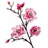 Real Touch Artificial Magnolia Flowers Branch Pink Plastic Fake Flower  Indoor Decoration