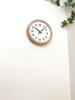 KATOMOKU Muku Clock 16 Oak Wall Clock Continuous Second Hand Radio km-108OA 220mm (SKP Clock)