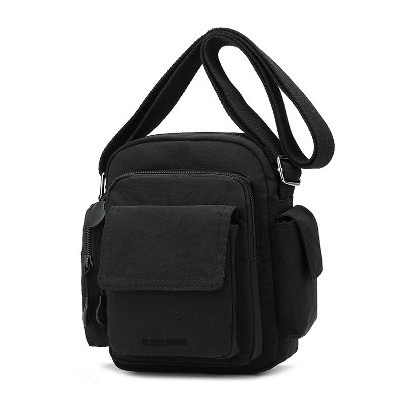 Casual waterproof multi-pocket commuter backpack 2025 summer new portable shoulder bag messenger bag