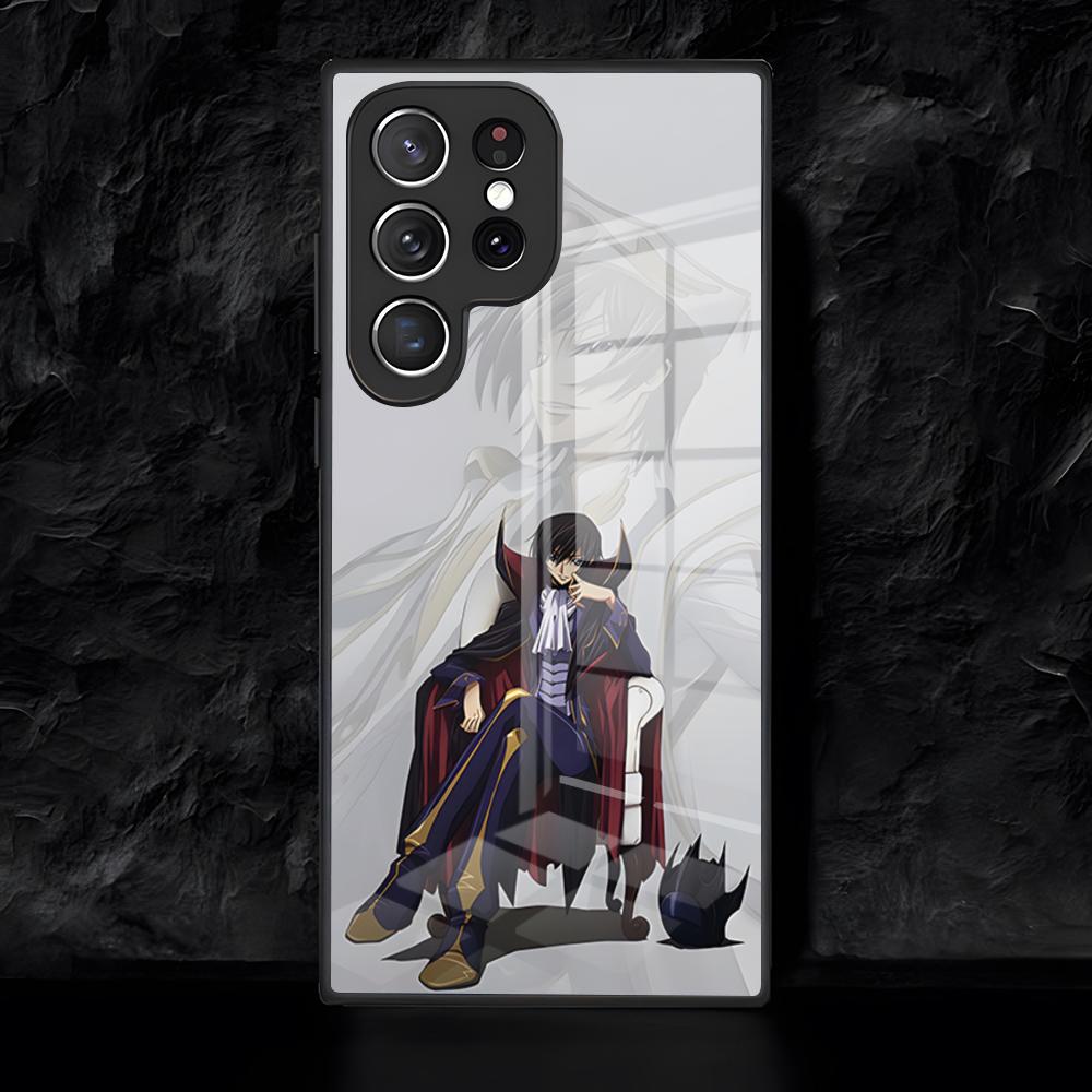 C-Code G-Geass Phone Case For Samsung S26 S25 Edge Ultra 24 23 22 21 Ultra Plus Fe A55 56 15 4G 5G Glass Cover
