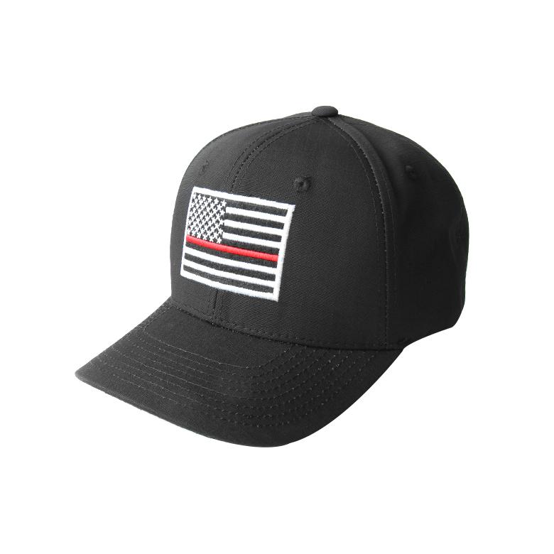 Lapideudomineonseu Ripstop Cap Thin Redline (Black)