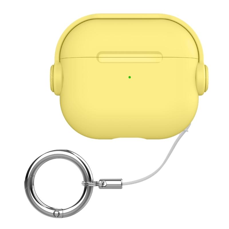 

AntiScratch TPU Protective Case for 2 Earphone with Straps and Clip жёлтый