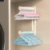 Punch-free Clothes Drying Rack Plastic Balcony Hanging Rack Balcony Hanger Organizer  for Home