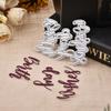 Alphabet Phrase Framework Metal Silvery Stencil Embossing Cutting Dies For Diy Scrapbooking Paper Album Cards Making