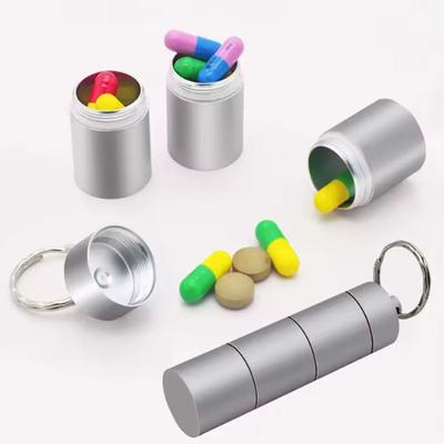 1pc-Outdoor First Aid Pill Sealed Jar Compact and Portable Emergency Medicine Box Portable Waterproof Medicine Jar