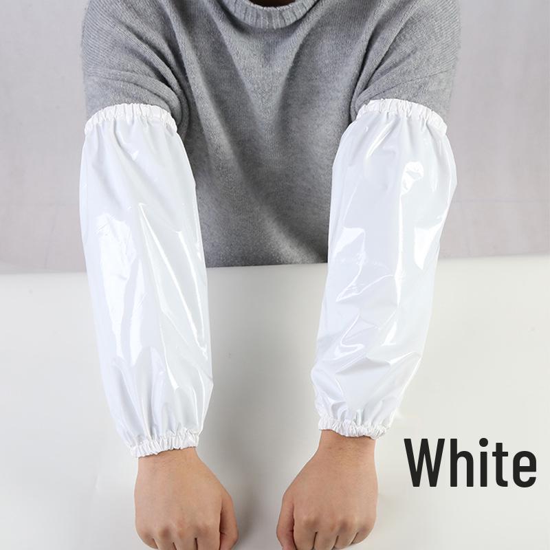 

Белые водонепроницаемые нарукавники из ТПУ для взрослых - Защита от пятен и маслостойкость для кухни и домашней работы