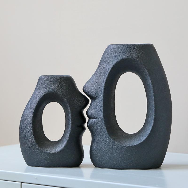 European Ceramic Vase for Home Décor: Ideal for Living Rooms, TV Cabinets, and Wine Cabinets - Perfect for Dried or Hydroponic Flowers