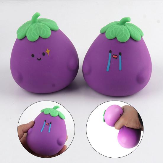 

Креативные быстрые отскоки, избавляющие от скуки, гибкие сжимающие овощные хлюпающие антистрессовые игрушки, вечерние сувениры, сжимаемые баклажаны