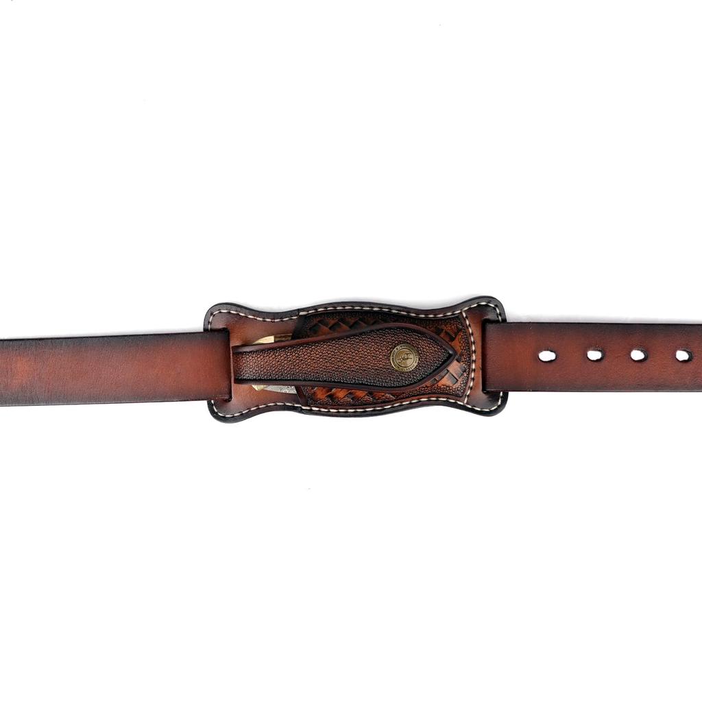 TOURBON Leather Knife Sheath for Folding and Belt Cover Knives, Multi-Pliers, Multi-Tools,